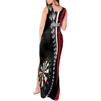 Personalized New Zealand Darts Tank Maxi Dress Kowhaiwhai Whero Koiri - Manaia
