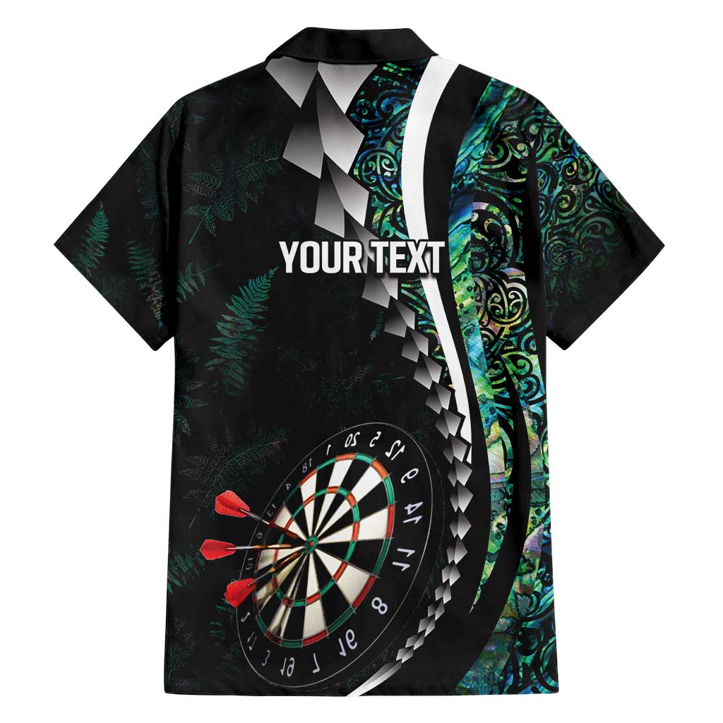 Personalized New Zealand Darts Hawaiian Shirt Paua Shell Koiri - Manaia