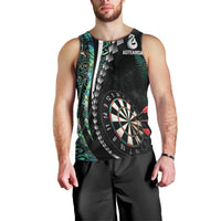 Personalized New Zealand Darts Men Tank Top Paua Shell Koiri - Manaia