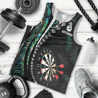 Personalized New Zealand Darts Men Tank Top Paua Shell Koiri - Manaia