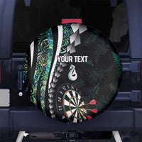 Personalized New Zealand Darts Spare Tire Cover Paua Shell Koiri - Manaia