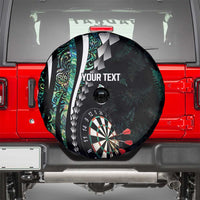 Personalized New Zealand Darts Spare Tire Cover Paua Shell Koiri - Manaia