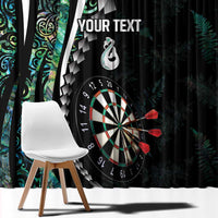Personalized New Zealand Darts Window Curtain Paua Shell Koiri - Manaia