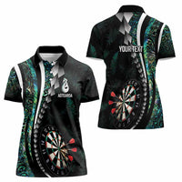 Personalized New Zealand Darts Women Polo Shirt Paua Shell Koiri - Manaia