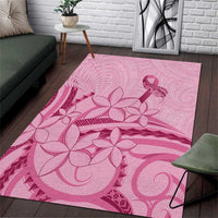 Aotearoa Maori Area Rug Pink Fern Ribbons - Polynesian Pride