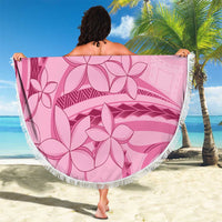 Aotearoa Maori Beach Blanket Pink Fern Ribbons - Polynesian Pride