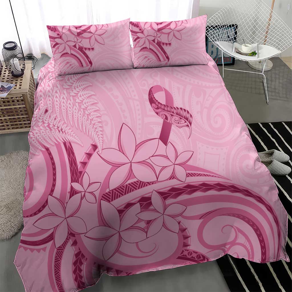 Aotearoa Maori Bedding Set Pink Fern Ribbons - Polynesian Pride