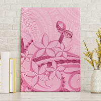 Aotearoa Maori Canvas Wall Art Pink Fern Ribbons - Polynesian Pride