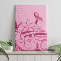 Aotearoa Maori Canvas Wall Art Pink Fern Ribbons - Polynesian Pride