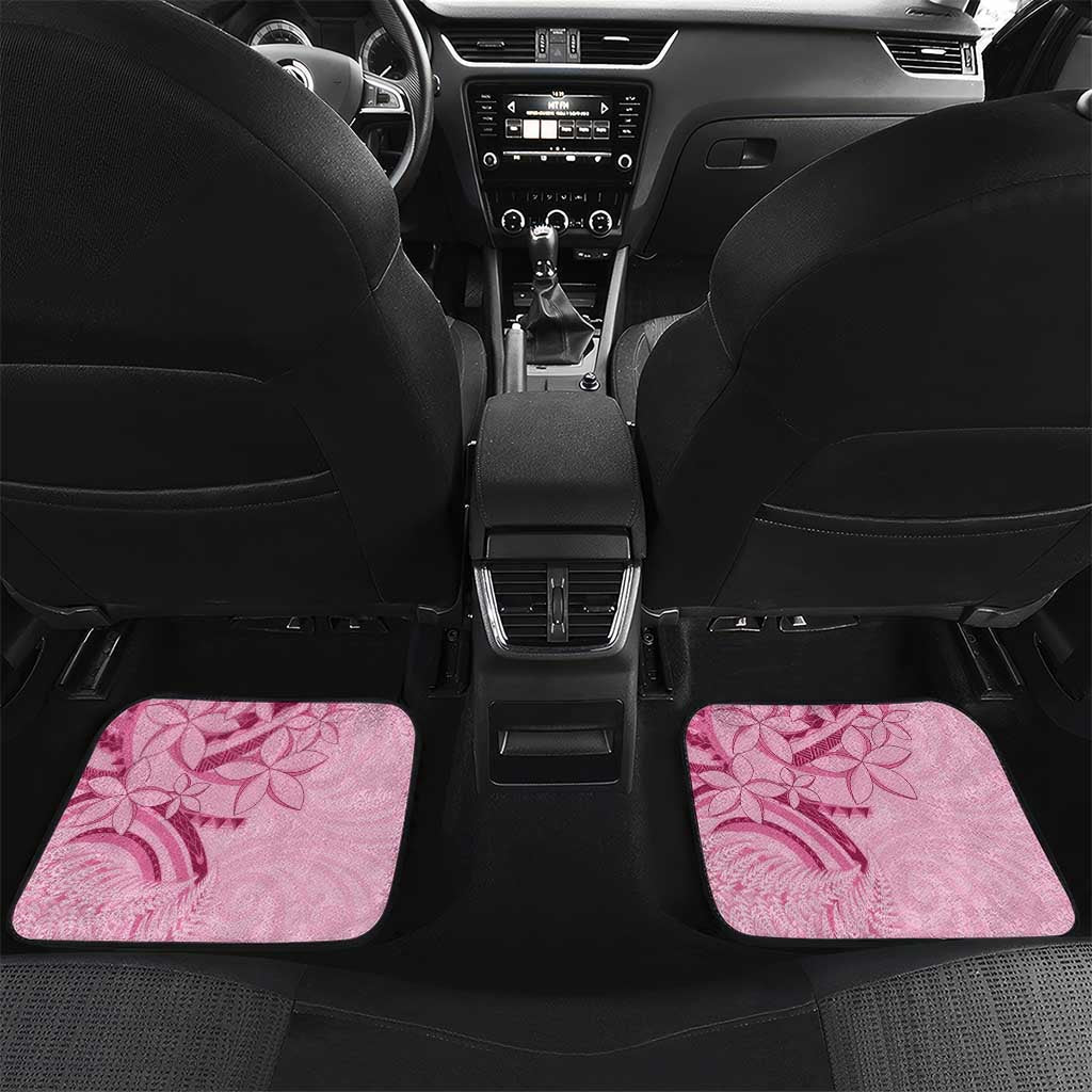 Aotearoa Maori Car Mats Pink Fern Ribbons - Polynesian Pride