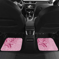 Aotearoa Maori Car Mats Pink Fern Ribbons - Polynesian Pride