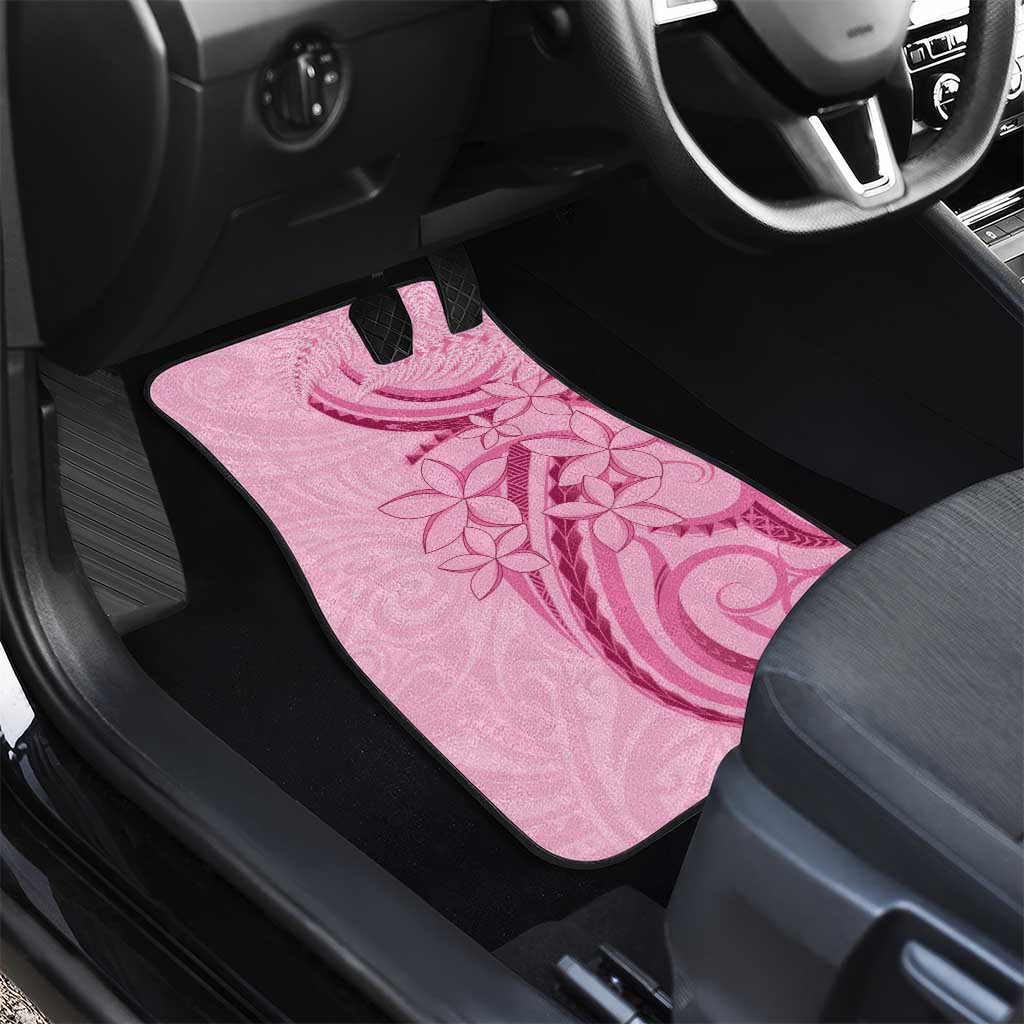 Aotearoa Maori Car Mats Pink Fern Ribbons - Polynesian Pride