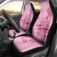Aotearoa Maori Car Seat Cover Pink Fern Ribbons - Polynesian Pride