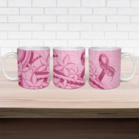 Aotearoa Maori Ceramic Mug Pink Fern Ribbons - Polynesian Pride