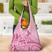 Aotearoa Maori Grocery Bag Pink Fern Ribbons - Polynesian Pride