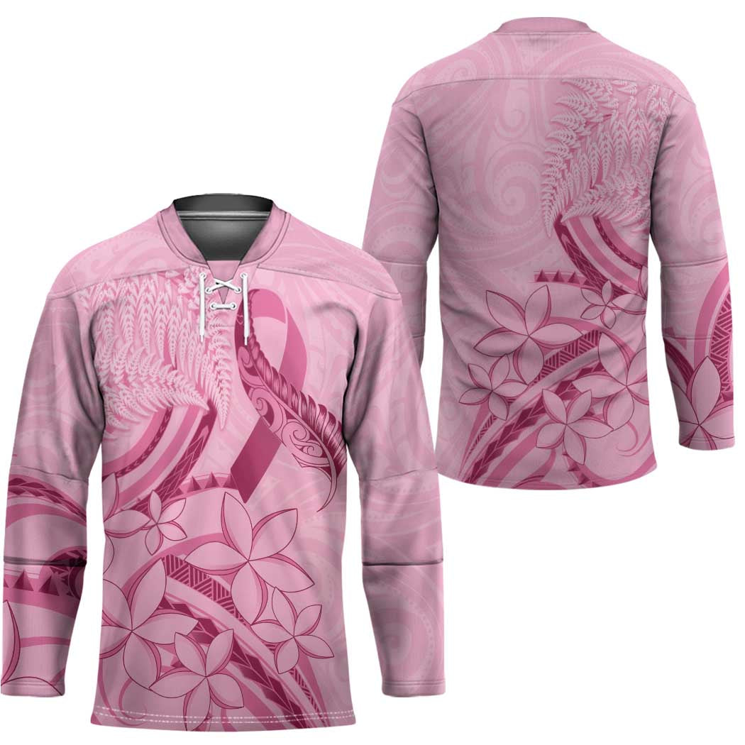 Aotearoa Maori Hockey Jersey Pink Fern Ribbons - Polynesian Pride