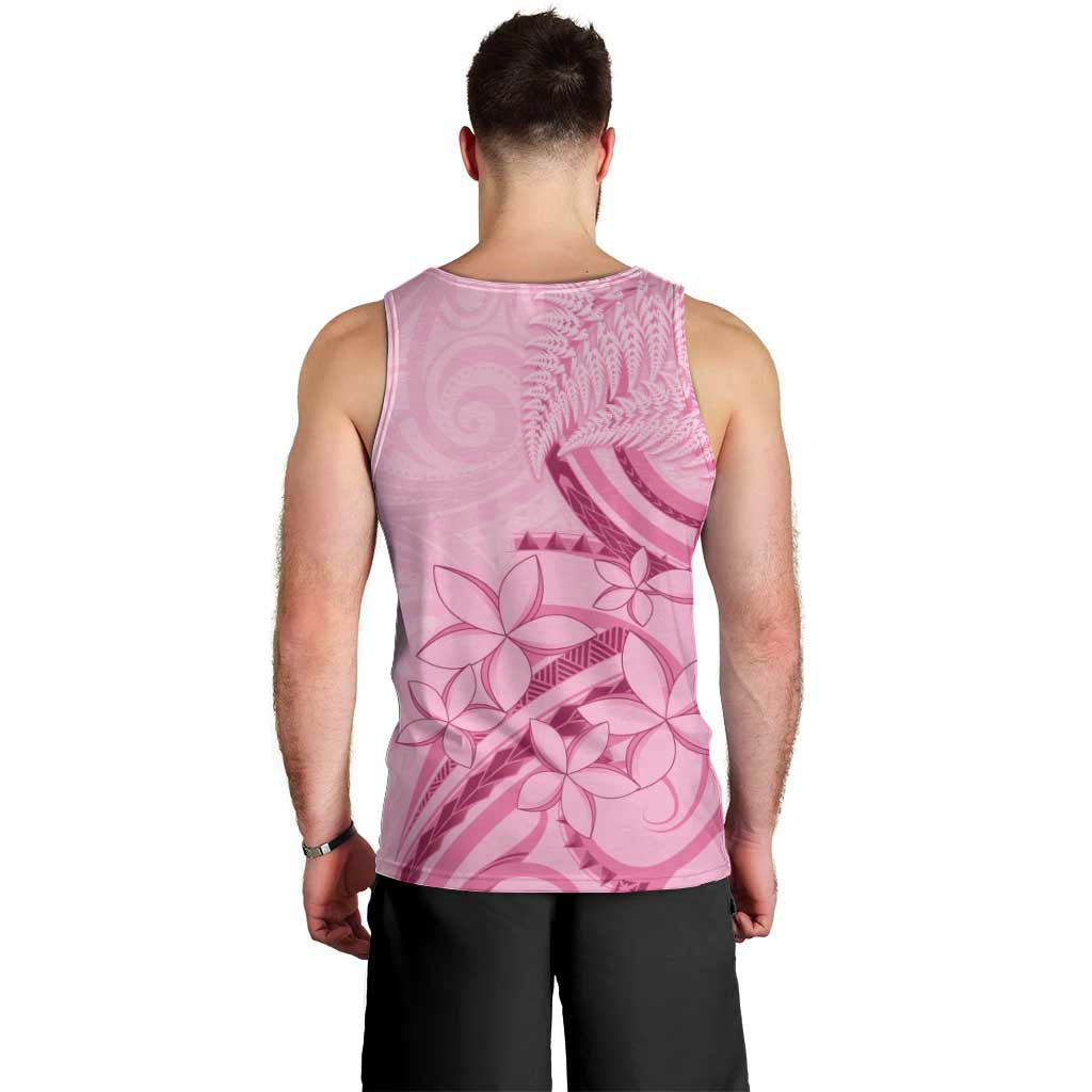 Aotearoa Maori Men Tank Top Pink Fern Ribbons LT7 - Polynesian Pride