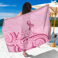 Aotearoa Maori Sarong Pink Fern Ribbons - Polynesian Pride