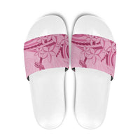 Aotearoa Maori Slide Sandals Pink Fern Ribbons - Polynesian Pride