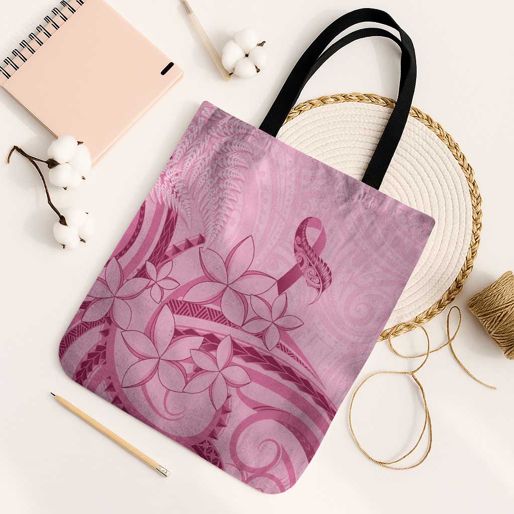 Aotearoa Maori Tote Bag Pink Fern Ribbons - Polynesian Pride
