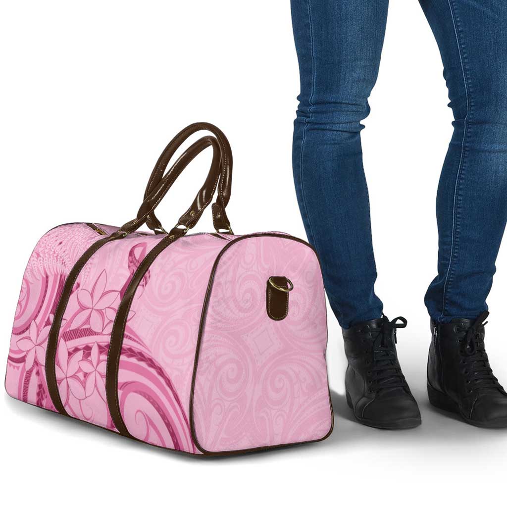 Aotearoa Maori Travel Bag Pink Fern Ribbons - Polynesian Pride