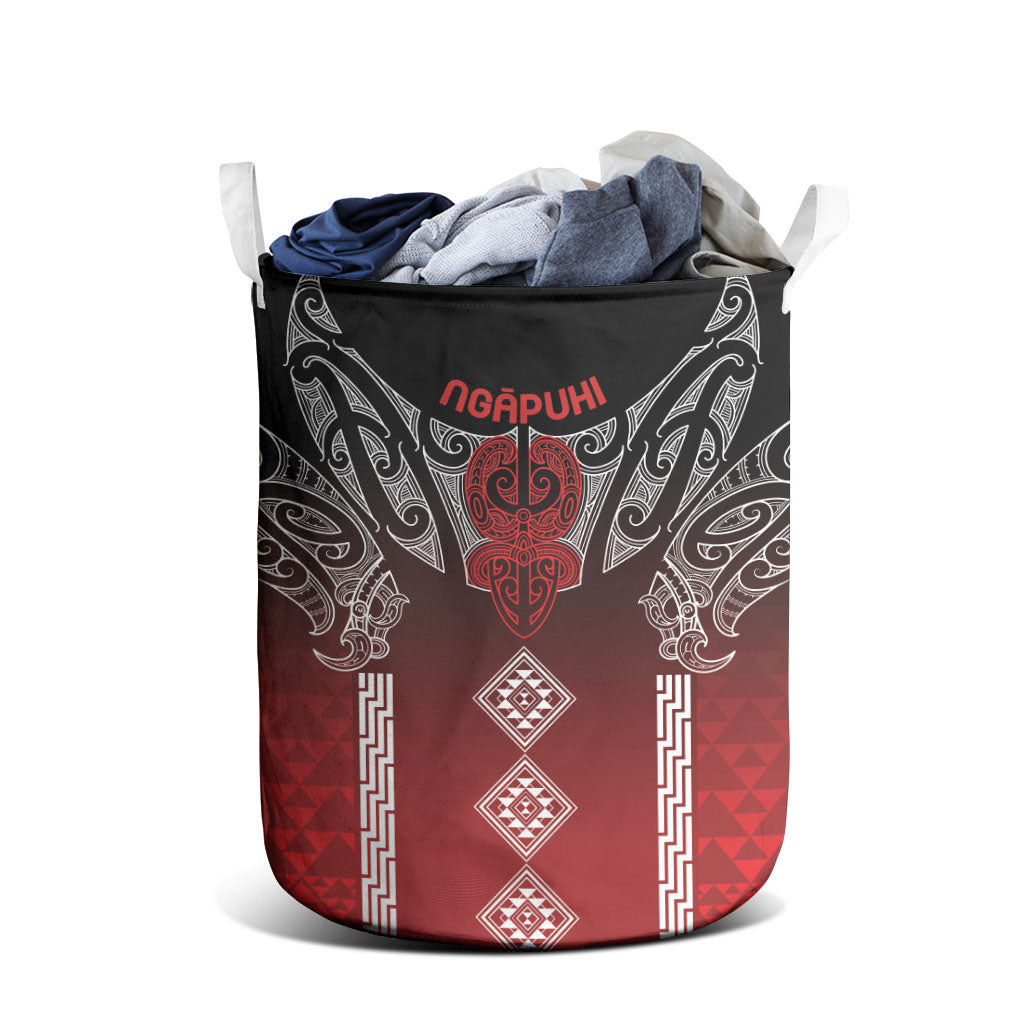Aotearoa Maori Iwi Heritage Laundry Basket Ngapuhi Kokowai LT7 - Polynesian Pride