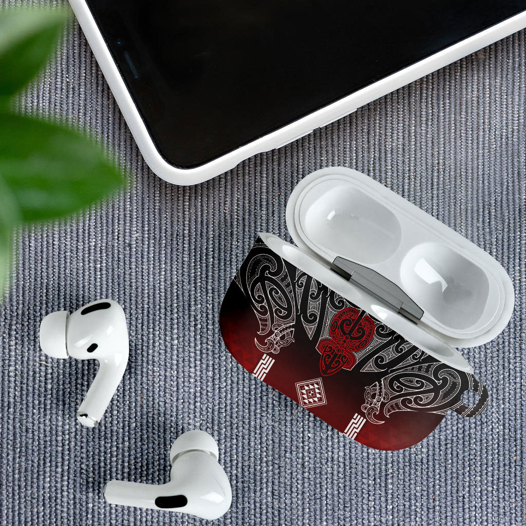 Aotearoa Maori Iwi Heritage AirPods Case Ngapuhi Kokowai LT7 - Polynesian Pride