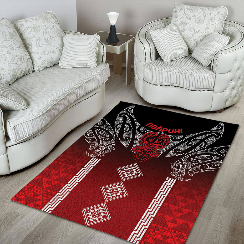 Aotearoa Maori Iwi Heritage Area Rug Ngapuhi Kokowai LT7 - Polynesian Pride