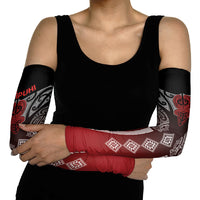 Aotearoa Maori Iwi Heritage Arm Sleeves Ngapuhi Kokowai LT7 - Polynesian Pride