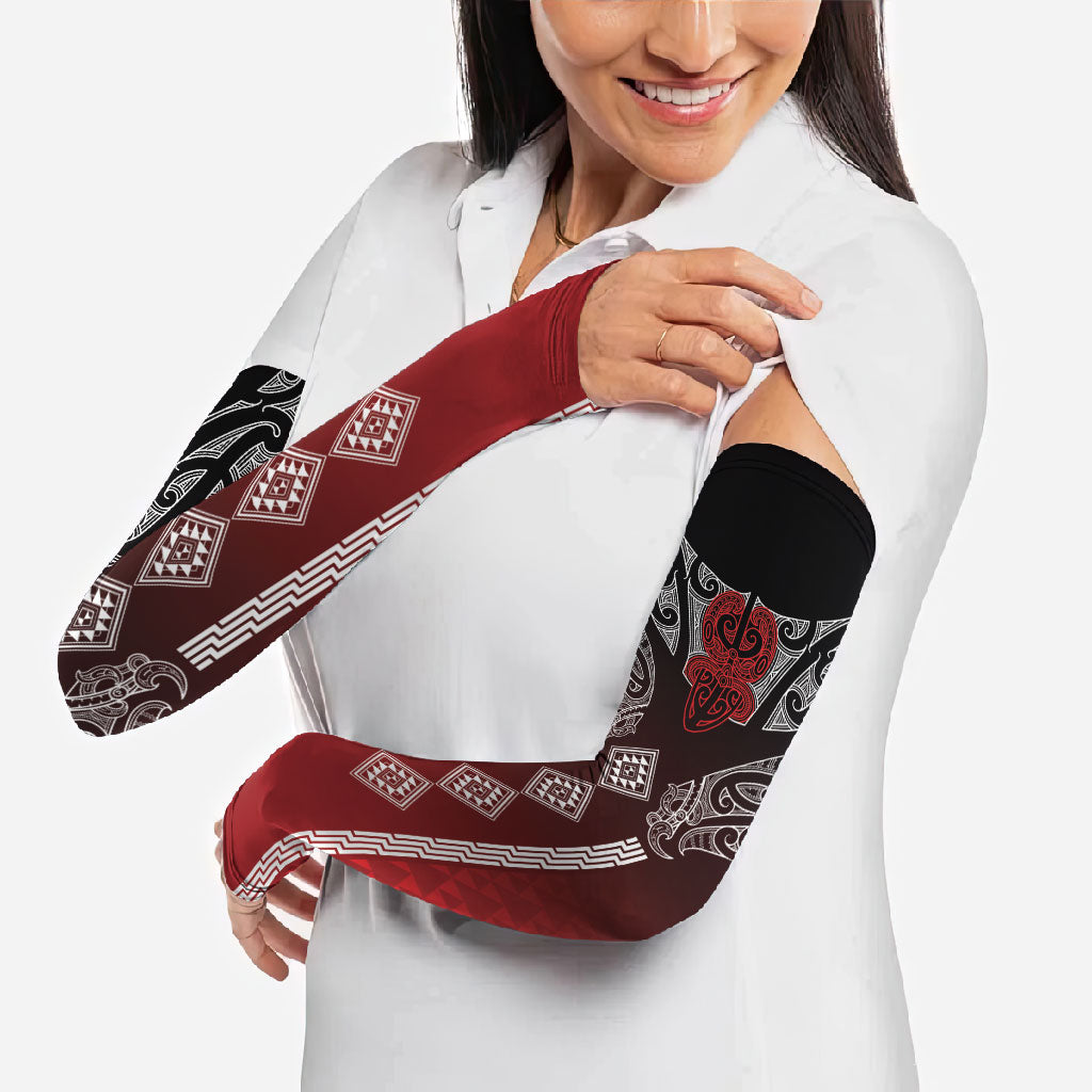 Aotearoa Maori Iwi Heritage Arm Sleeves Ngapuhi Kokowai LT7 - Polynesian Pride