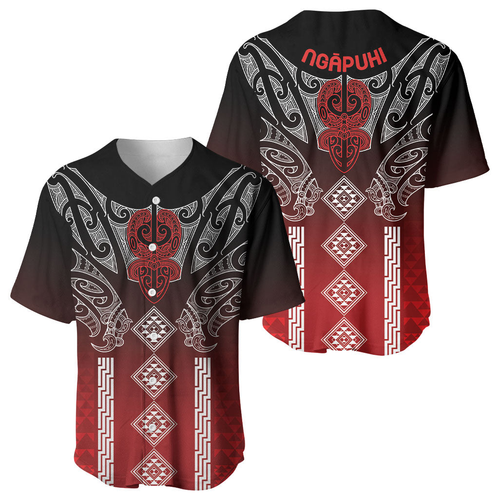 Aotearoa Maori Iwi Heritage Baseball Jersey Ngapuhi Kokowai LT7 - Polynesian Pride