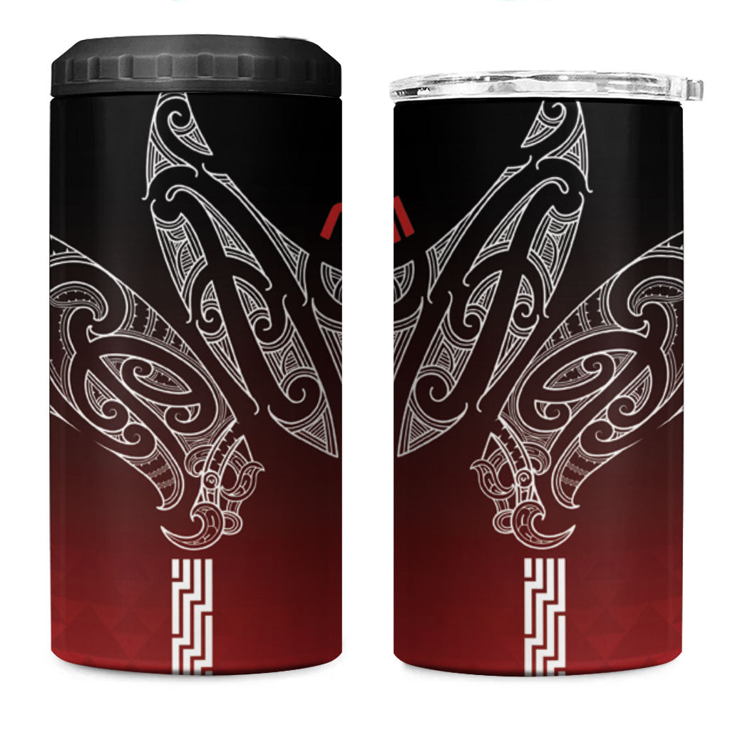 Aotearoa Maori Iwi Heritage 4 in 1 Can Cooler Tumbler Ngapuhi Kokowai LT7 One Size: 16 oz Red - Polynesian Pride