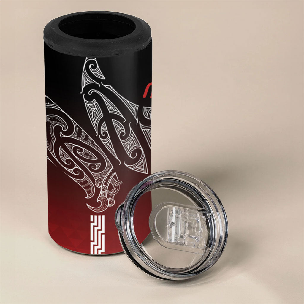 Aotearoa Maori Iwi Heritage 4 in 1 Can Cooler Tumbler Ngapuhi Kokowai LT7 - Polynesian Pride