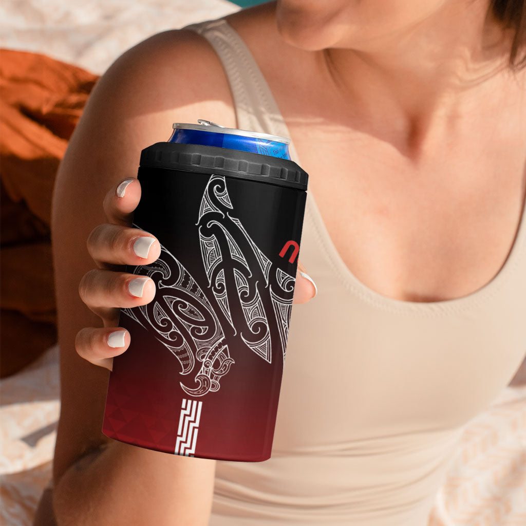 Aotearoa Maori Iwi Heritage 4 in 1 Can Cooler Tumbler Ngapuhi Kokowai LT7 - Polynesian Pride