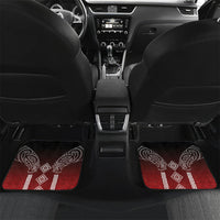 Aotearoa Maori Iwi Heritage Car Mats Ngapuhi Kokowai LT7 Set 2pcs - Back Red - Polynesian Pride