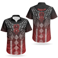 Aotearoa Maori Iwi Heritage Couples Matching Mermaid Dress and Hawaiian Shirt Ngapuhi Kokowai LT7 - Polynesian Pride