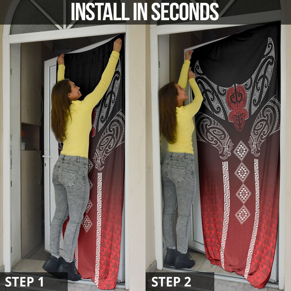 Aotearoa Maori Iwi Heritage Door Cover Ngapuhi Kokowai LT7 - Polynesian Pride