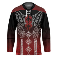 Aotearoa Maori Iwi Heritage Hockey Jersey Ngapuhi Kokowai LT7 Unisex Red - Polynesian Pride