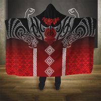 Aotearoa Maori Iwi Heritage Hooded Blanket Ngapuhi Kokowai LT7 - Polynesian Pride