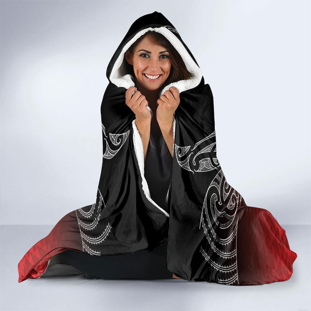 Aotearoa Maori Iwi Heritage Hooded Blanket Ngapuhi Kokowai LT7 - Polynesian Pride
