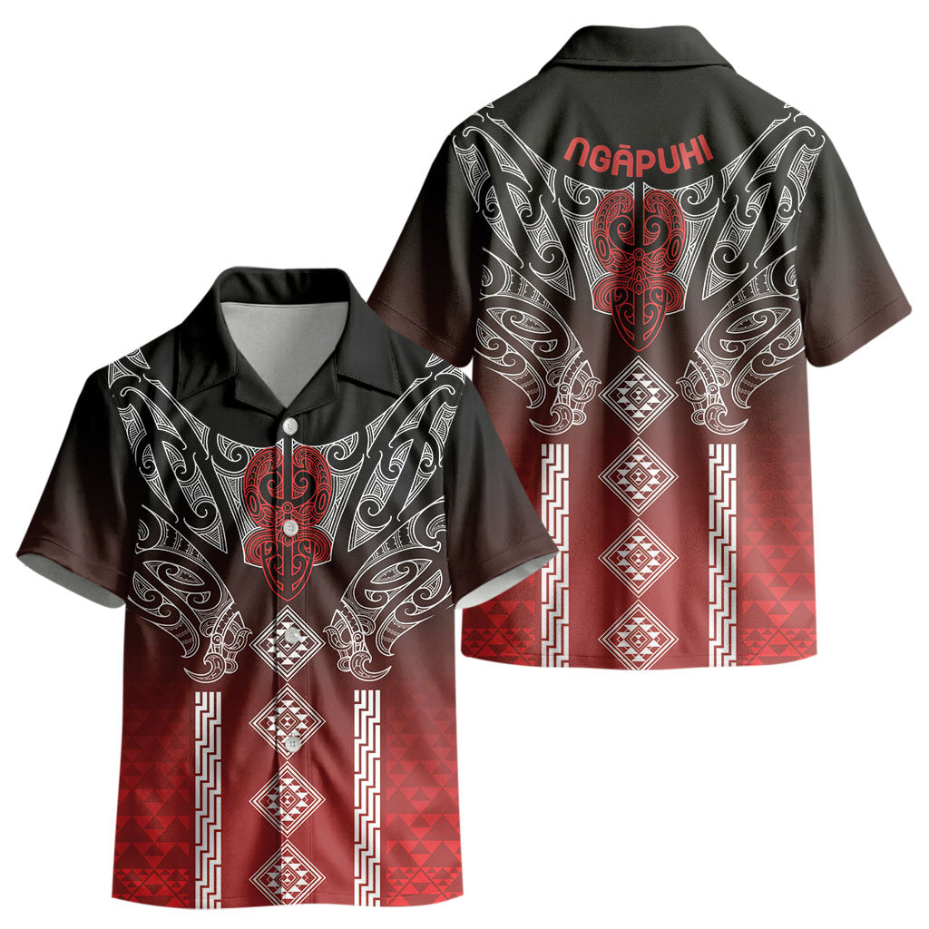 Aotearoa Maori Iwi Heritage Kid Hawaiian Shirt Ngapuhi Kokowai LT7 - Polynesian Pride