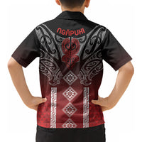 Aotearoa Maori Iwi Heritage Kid Hawaiian Shirt Ngapuhi Kokowai LT7 - Polynesian Pride