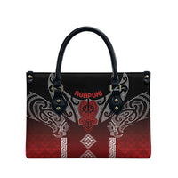 Aotearoa Maori Iwi Heritage Leather Bag Ngapuhi Kokowai LT7 - Polynesian Pride
