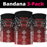 Aotearoa Maori Iwi Heritage Neck Gaiter Ngapuhi Kokowai LT7 package One Size: 25*50cm Red - Polynesian Pride