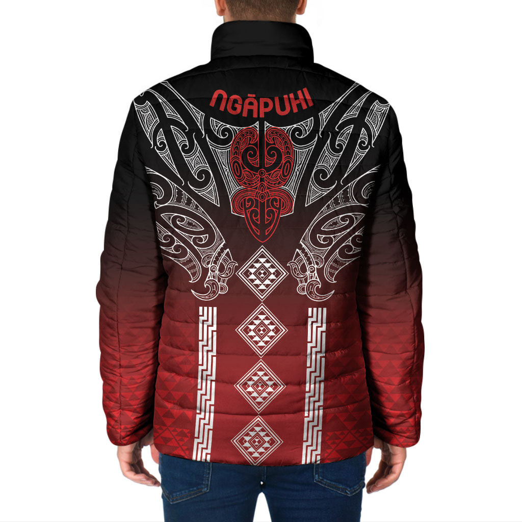 Aotearoa Maori Iwi Heritage Padded Jacket Ngapuhi Kokowai LT7 - Polynesian Pride