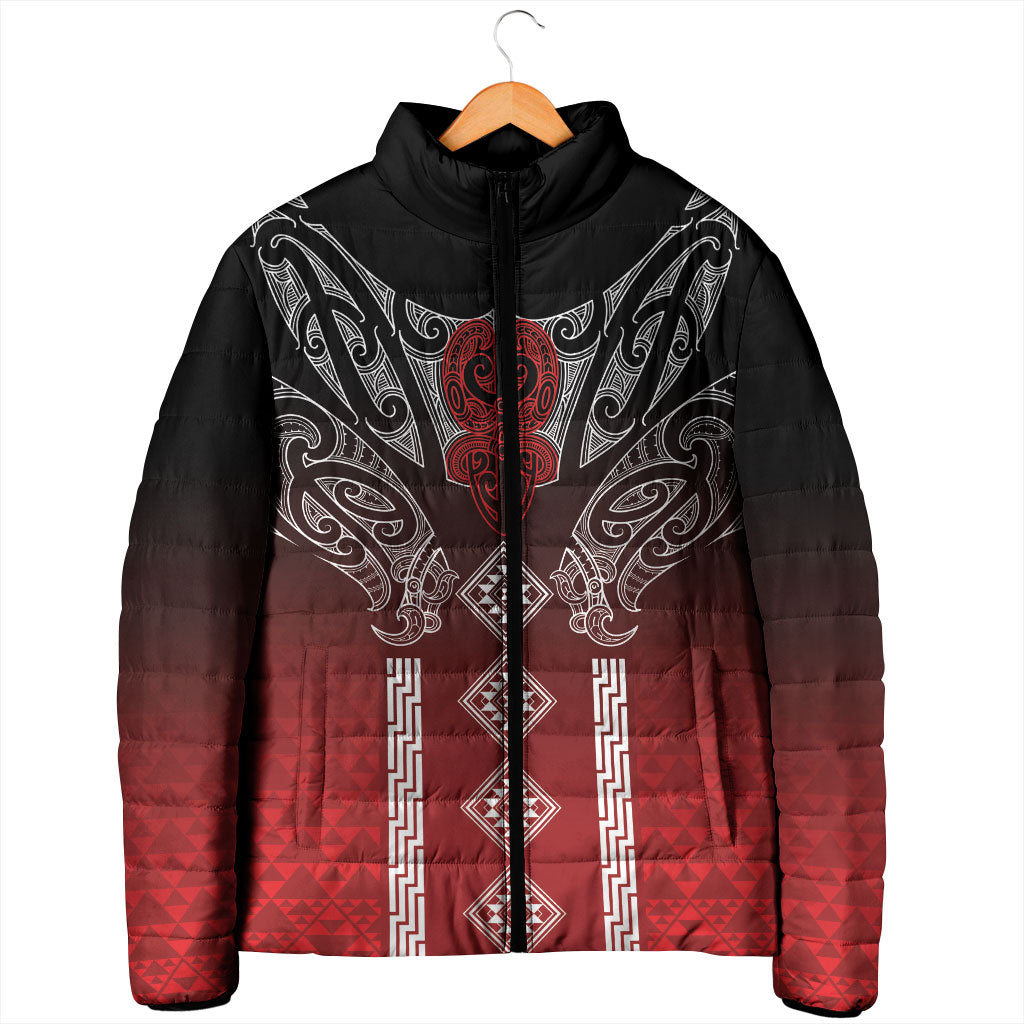 Aotearoa Maori Iwi Heritage Padded Jacket Ngapuhi Kokowai LT7 - Polynesian Pride