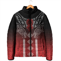 Aotearoa Maori Iwi Heritage Padded Jacket Ngapuhi Kokowai LT7 - Polynesian Pride