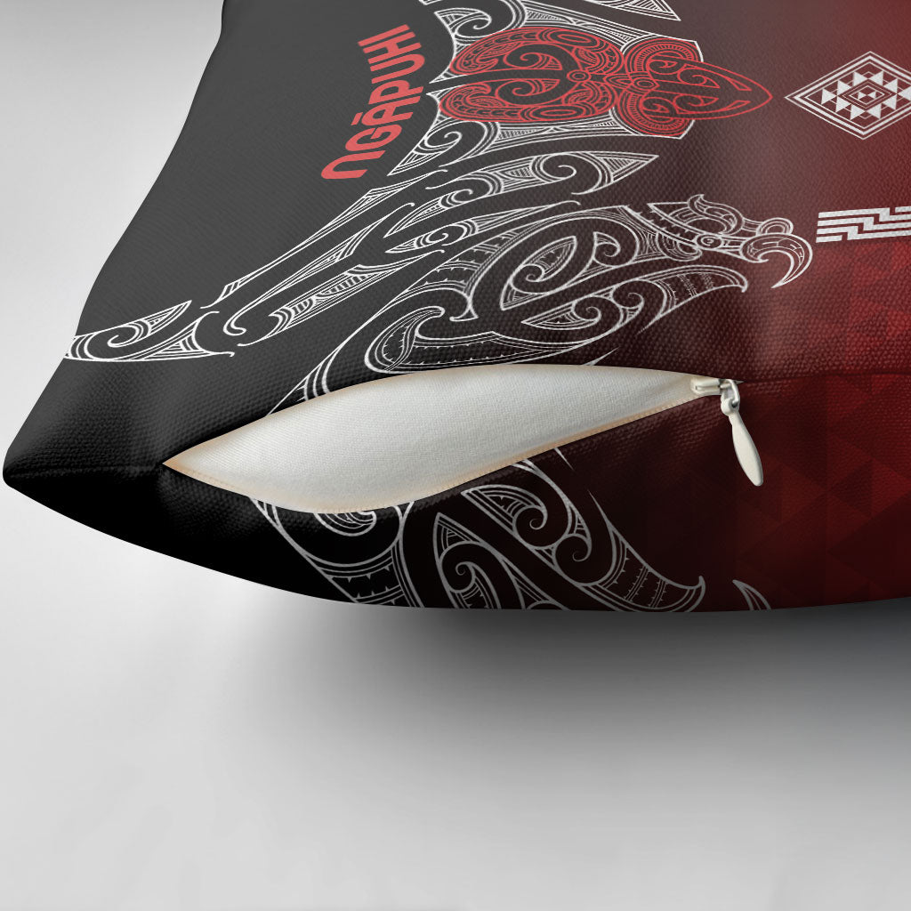 Aotearoa Maori Iwi Heritage Pillow Cover Ngapuhi Kokowai LT7 - Polynesian Pride