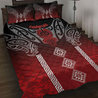 Aotearoa Maori Iwi Heritage Quilt Bed Set Ngapuhi Kokowai LT7 Red - Polynesian Pride