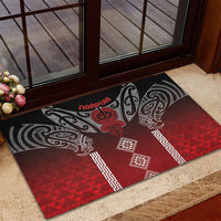 Aotearoa Maori Iwi Heritage Rubber Doormat Ngapuhi Kokowai LT7 - Polynesian Pride